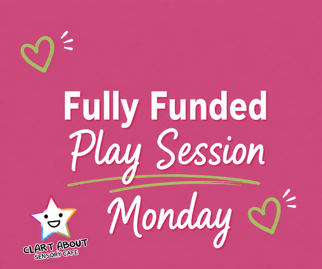 Fully Funded Play Session Monday 25th May 9.30-11.30am session