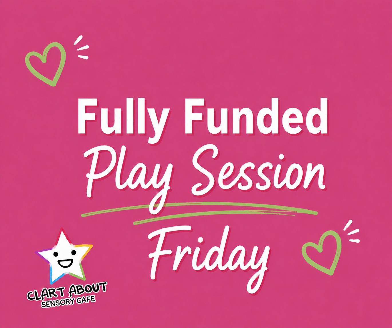 Fully Funded Play Session Friday 29th May 9.30-11.30am session